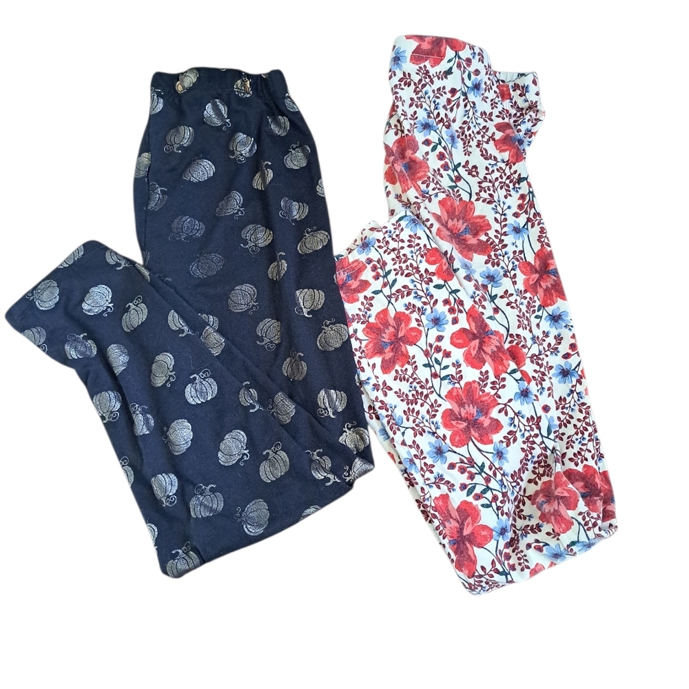 Girl's Fall Leggings - Size L